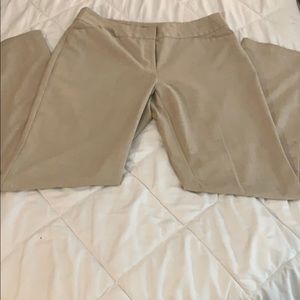 Worthington straight leg beige pants
